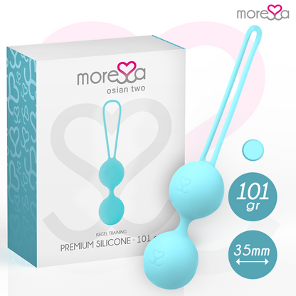 MORESSA - OSIAN TWO PREMIUM TURQUOISE SILICONE - Kink&Play