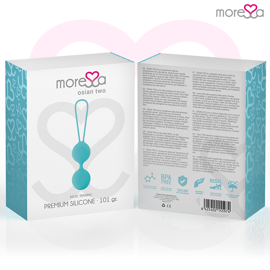 MORESSA - OSIAN TWO PREMIUM TURQUOISE SILICONE - Kink&Play
