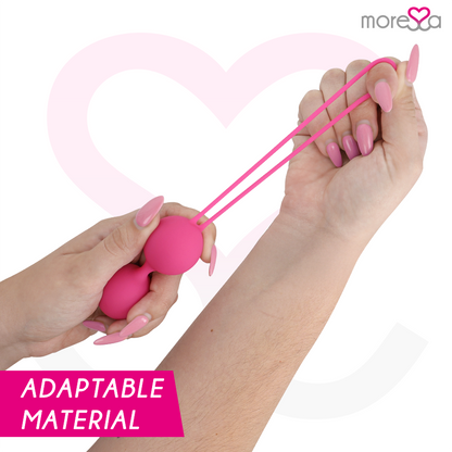 MORESSA - OSIAN SET PREMIUM SILICONE PINK (Osian One - 51 g | Osian Two - 101 g | Osian Three 85 g) - Kink&Play