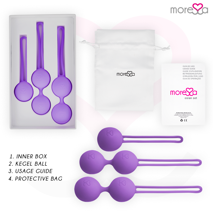 MORESSA - OSIAN SET PREMIUM LILAC SILICONE - Kink&Play