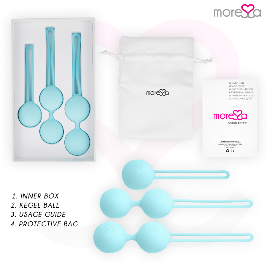 MORESSA - OSIAN SET PREMIUM TURQUOISE SILICONE - Kink&Play