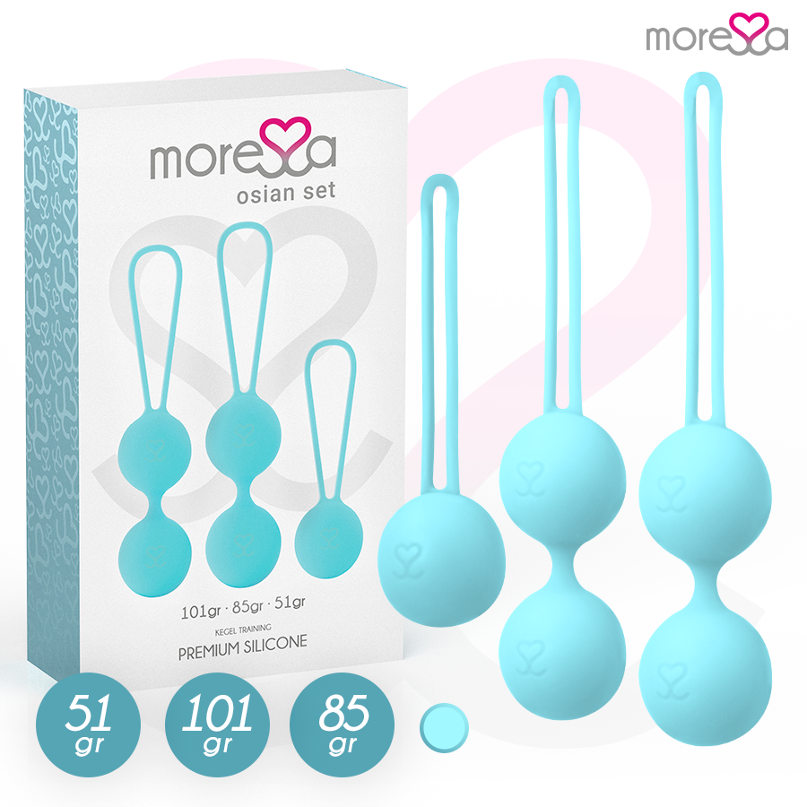 MORESSA - OSIAN SET PREMIUM TURQUOISE SILICONE - Kink&Play