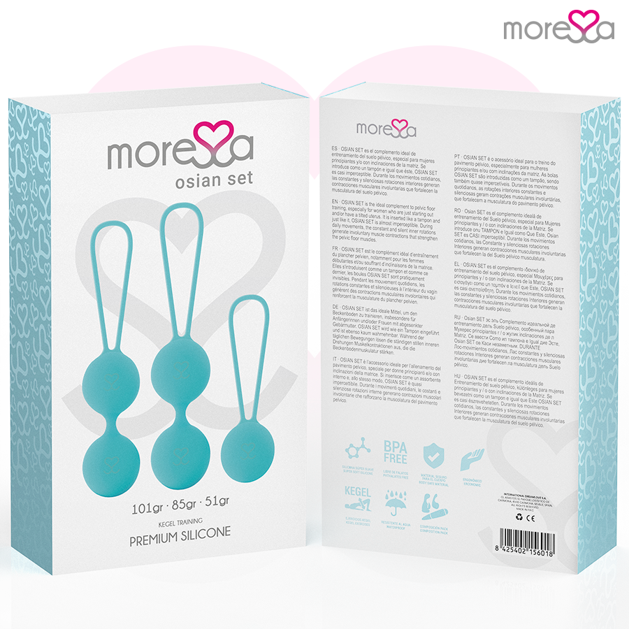 MORESSA - OSIAN SET PREMIUM TURQUOISE SILICONE - Kink&Play