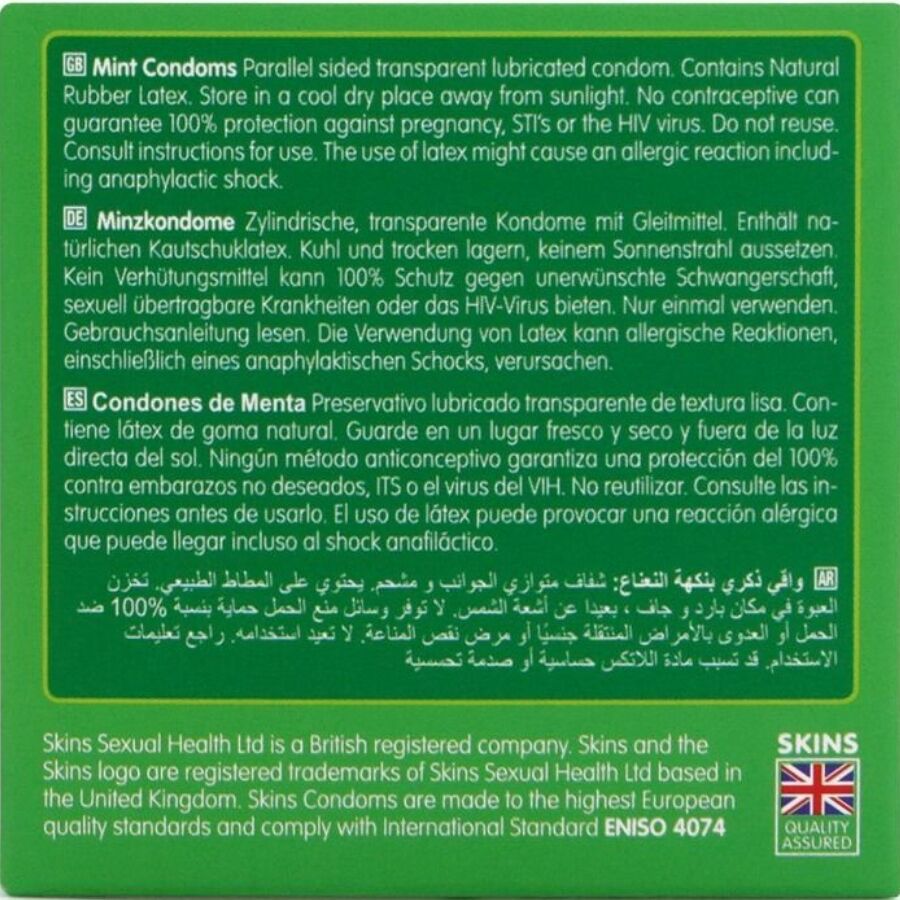 SKINS - MINT PREMIUM KONDOMER FÖRPACKNING 4