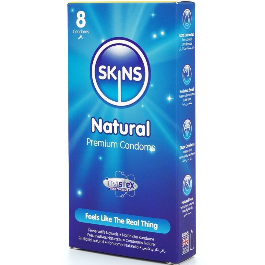 SKINS - NATURLIGA PREMIUMKONDOMER 8-PACK
