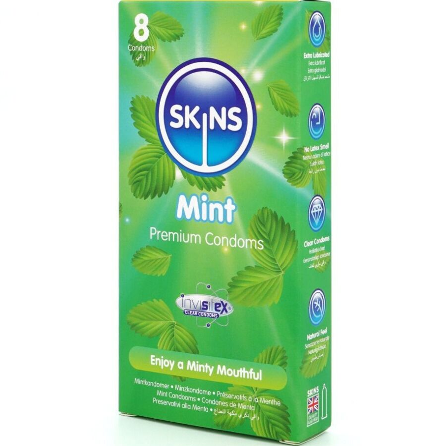 SKINS - MINT KONDOMER PREMIUM FÖRPACKNING 8