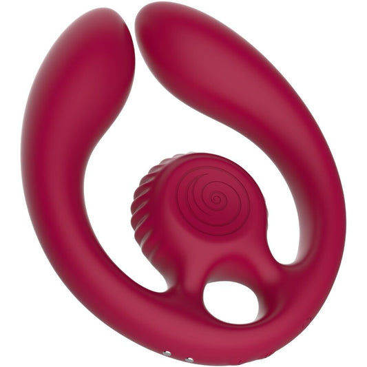 SNAIL VIBE - GIZI DUO COUPLES STIMULATOR REMOTE CONTROL BURGUNDY