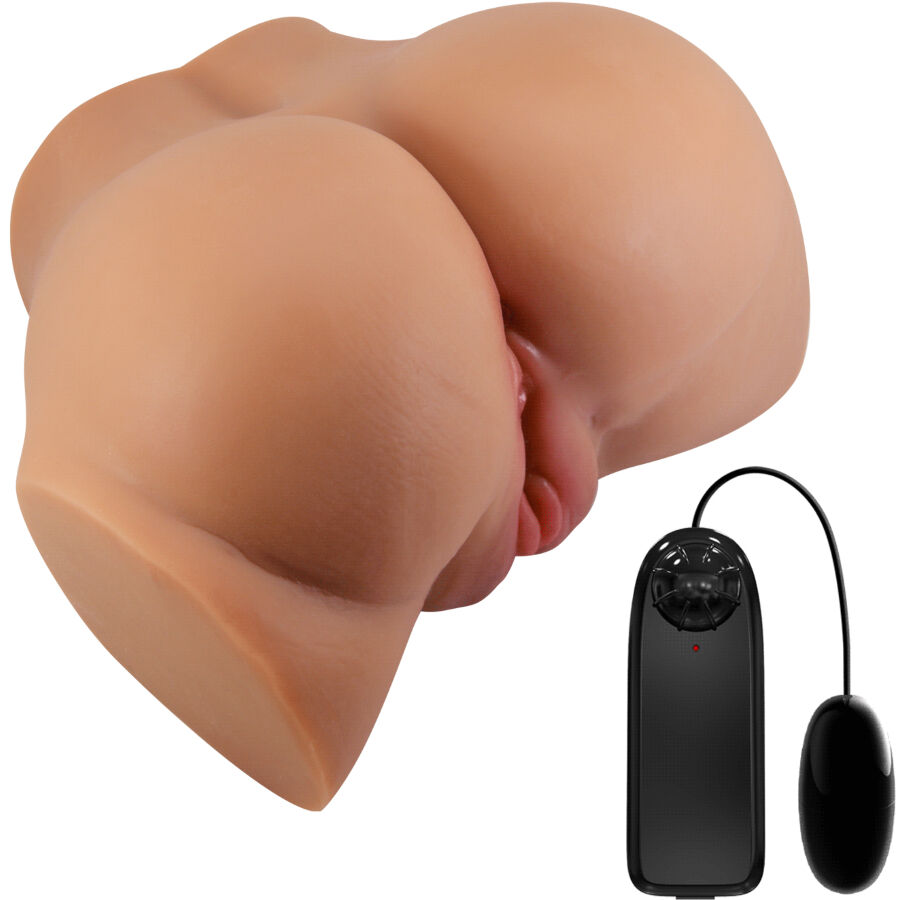 CRAZY BULL - EMILIA RUMPVIBRATOR MED REALISTISK SLIDA OCH ANALKÖTTSFJÄRRKONTROLL