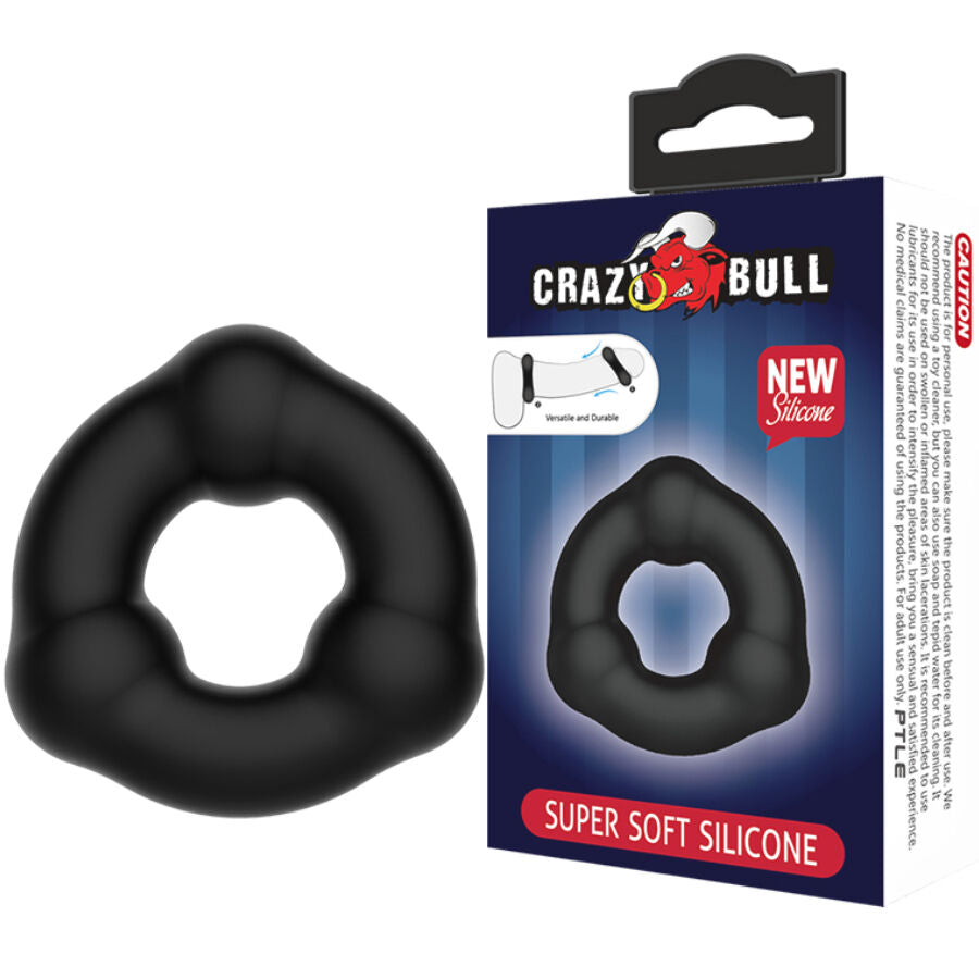 CRAZY BULL - SUPERSMJUG SILIKONRING MED NODULER
