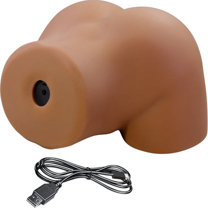 CRAZY BULL - SOPHIA REALISTISK KVINNLIG RÖV-VIBRATOR OCH SUGPROPP MED LJUD 5,5 KG