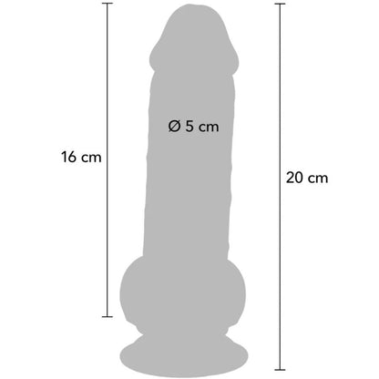 GET REAL - REALISTISK PENIS MED PUNG EXTRA TJOCK 20 CM