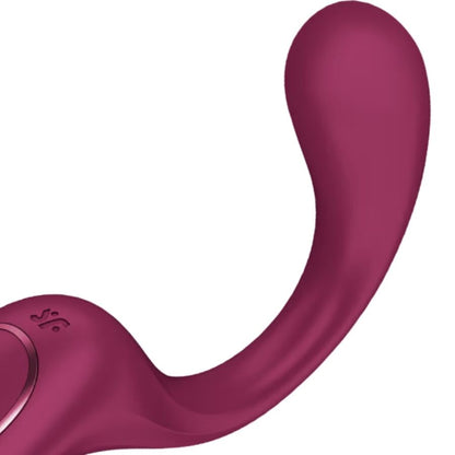 SATISFYER - G FOR GODDESS 2 KANINVIBRATOR BORDEAUX