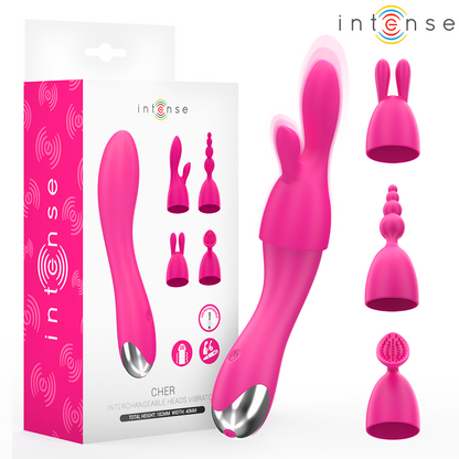 INTENSE - DYR VIBRATOR MED 20 MÖNSTER OCH UTBYTBARA HUVUDEN