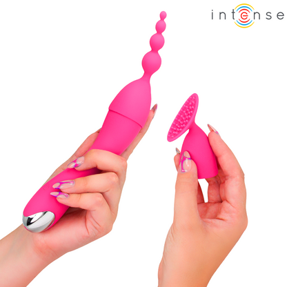 INTENSE - DYR VIBRATOR MED 20 MÖNSTER OCH UTBYTBARA HUVUDEN