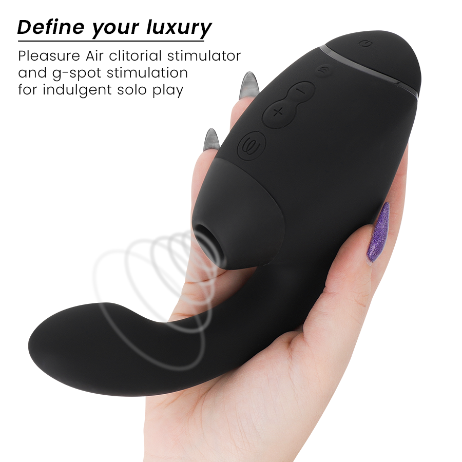 WOMANIZER - DUO NEXT DUAL KLITORIS- & G-PUNKTSSTIMULATOR SVART