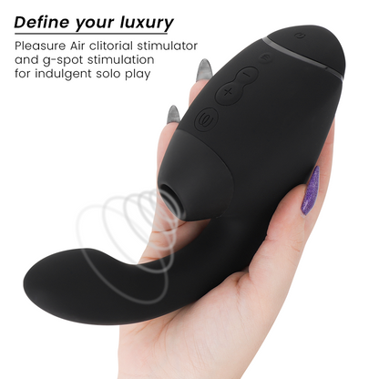 WOMANIZER - DUO NEXT DUAL KLITORIS- & G-PUNKTSSTIMULATOR SVART