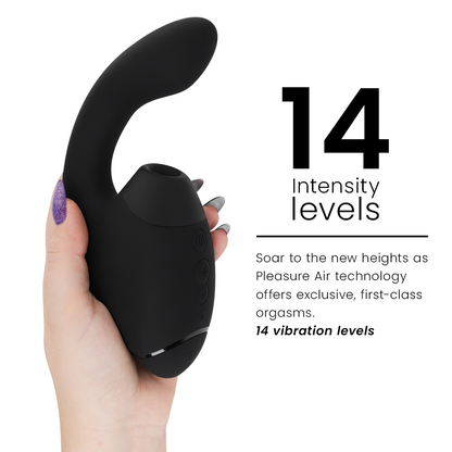 WOMANIZER - DUO NEXT DUAL KLITORIS- & G-PUNKTSSTIMULATOR SVART