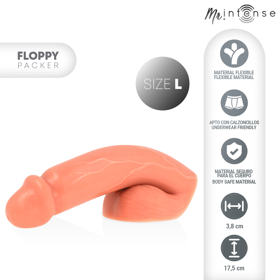 MR INTENSE - FLOPPY STORLEK L REALISTISK PACKER