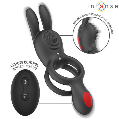 INTENSE – QUINN DUBBEL VIBRATIONSRING FJÄRRKONTROLL