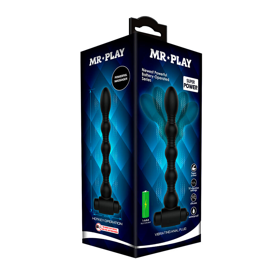 MR PLAY - VIBRERANDE ANALPLUGG MASSAGERARE
