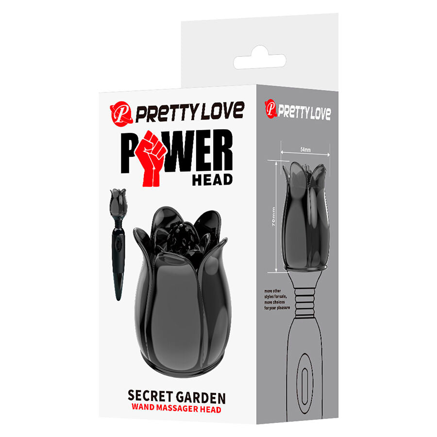PRETTY LOVE - SECRET GARDEN SVART MASSAGEHUVUD