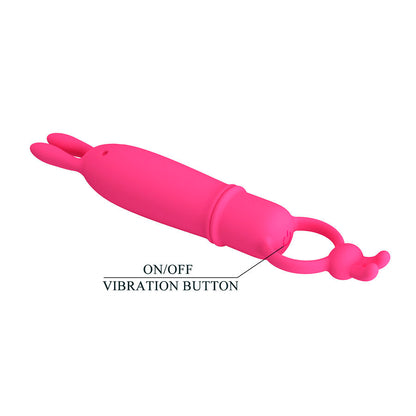 PRETTY LOVE - DELIA RABBIT VIBRATOR WITH RESISTANCE RING
