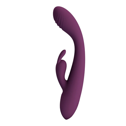 PRETTY LOVE - EMMA RABBIT PURPLE VIBRATOR WITH STIMULATOR