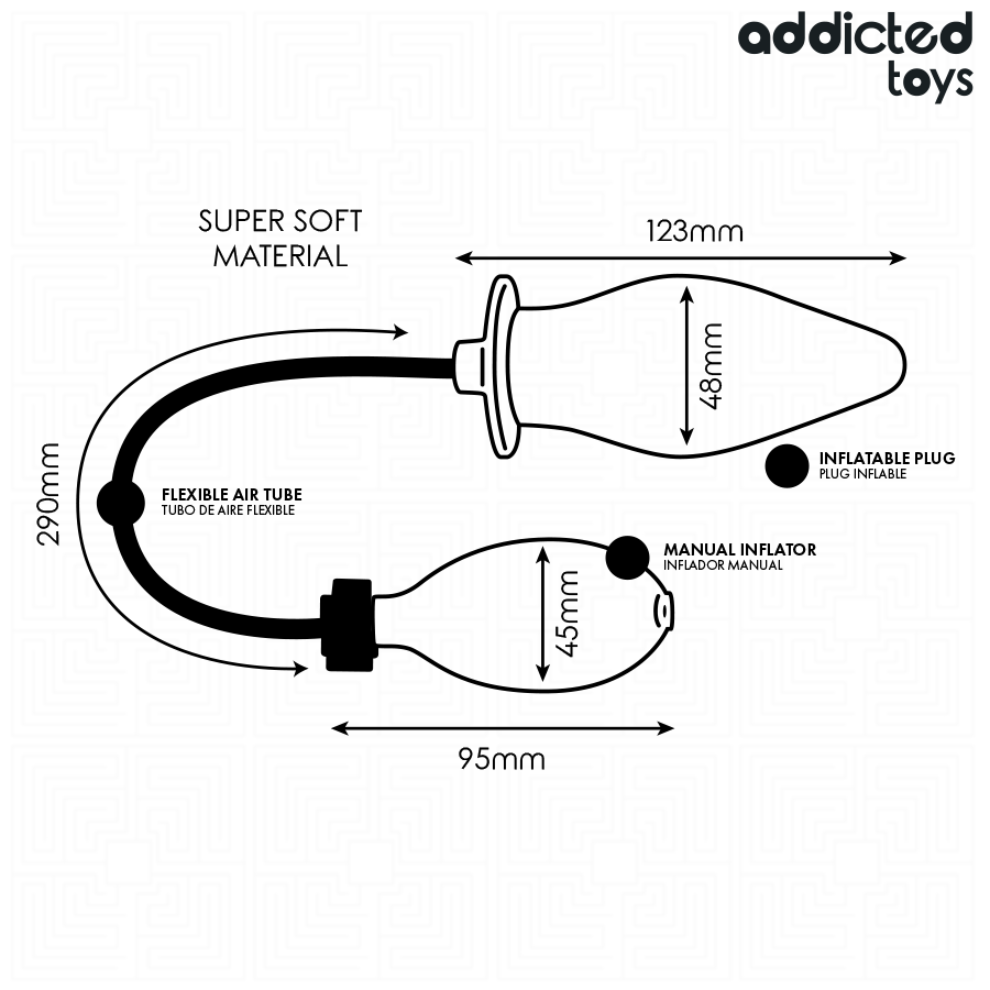 ADDICTED TOYS - UPPBLÅSBAR BUTTPLUGG MODELL 2