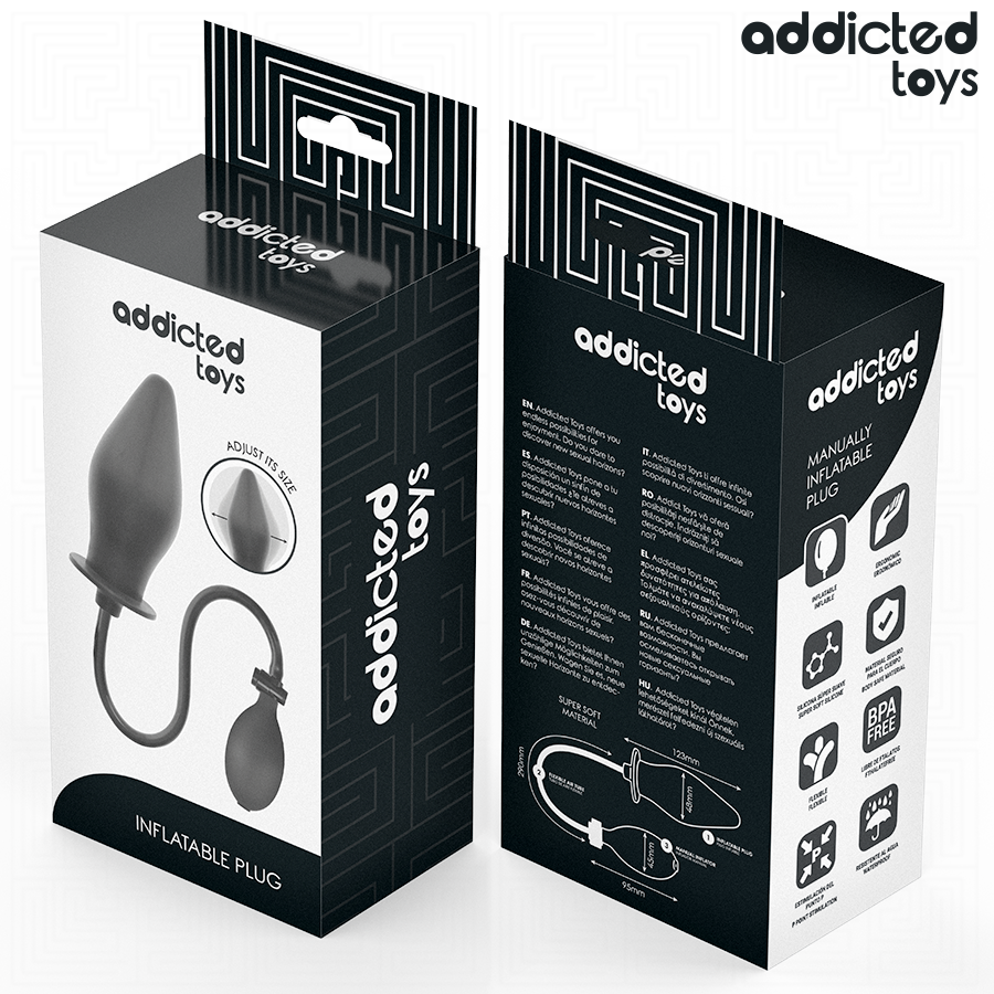 ADDICTED TOYS - UPPBLÅSBAR BUTTPLUGG MODELL 2