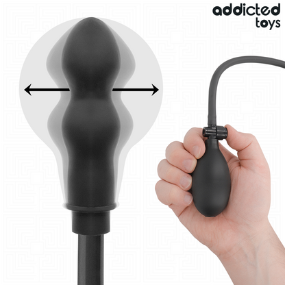 ADDICTED TOYS - UPPBLÅSBAR DUBBEL ANALPROPP MODELL 1
