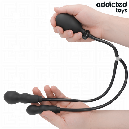ADDICTED TOYS - UPPBLÅSBAR DUBBEL ANALPROPP MODELL 1