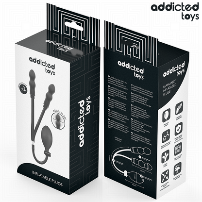 ADDICTED TOYS - UPPBLÅSBAR DUBBEL ANALPROPP MODELL 1