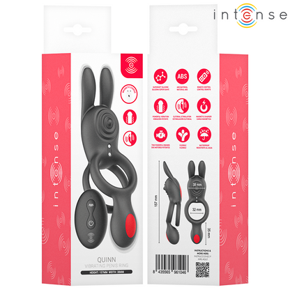 INTENSE – QUINN DUBBEL VIBRATIONSRING FJÄRRKONTROLL