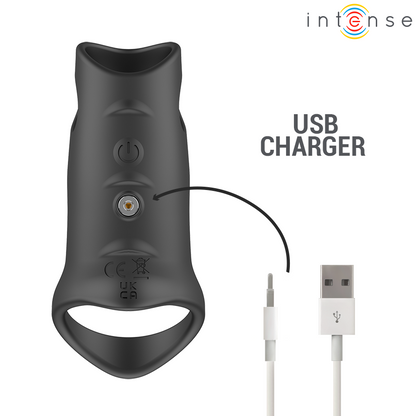 INTENSE - JEROME ADJUSTABLE VIBRATING PENIS RING MODEL 12