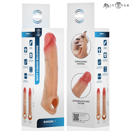 MR INTENSE - SIMON M PENISHYLLSA I SILIKON 14,5 CM -Ø- 4 CM