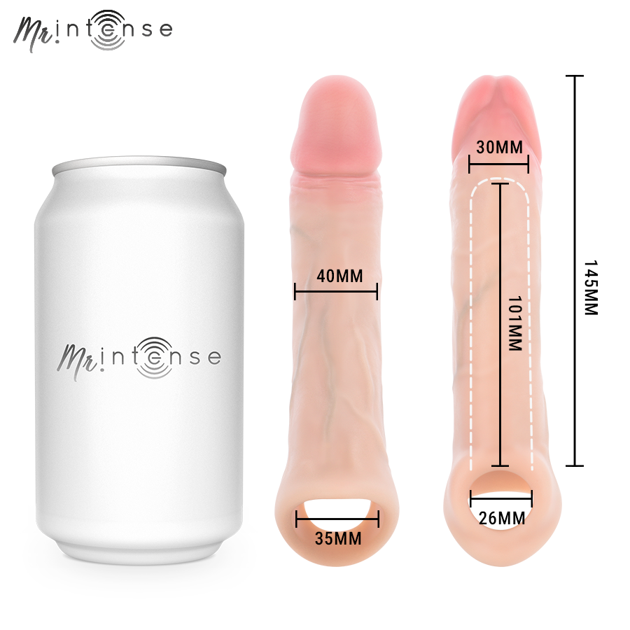 MR INTENSE - SIMON M PENISHYLLSA I SILIKON 14,5 CM -Ø- 4 CM