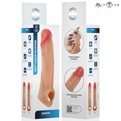 MR INTENSE - SIMON L SILICONE PENIS COVER 16 CM -Ø- 4.5 CM