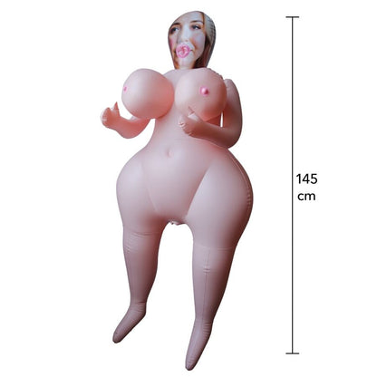 DOLDA BEGÄR - HEAVY HEATHER UPPBLÅSBAR DOCKA 145 CM
