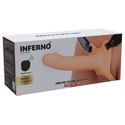 HIDDEN DESIRE - INFERNO VIBRERANDE PENISHYLSSTRAP-ON 18 CM
