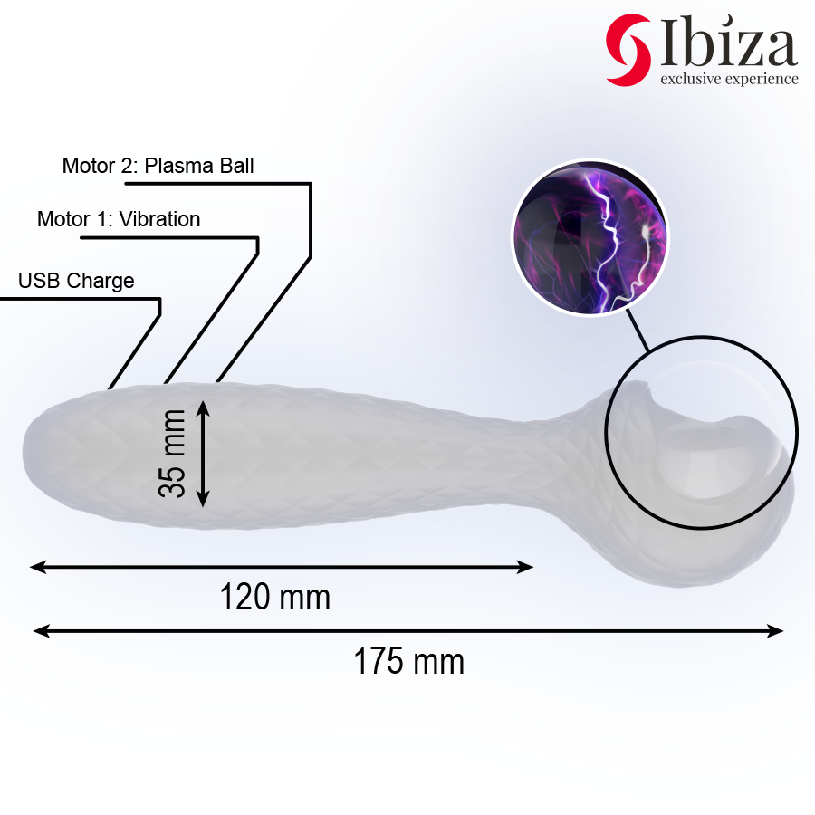 IBIZA – PLASMA SPHERE VIBRATOR OCH STIMULATOR