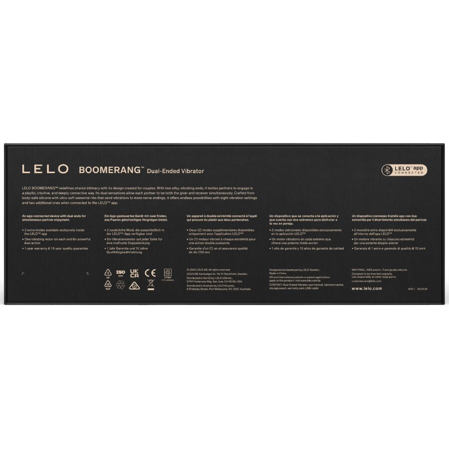 LELO - BOOMERANG DUBBELSI DIGIVIBRATOR LILA