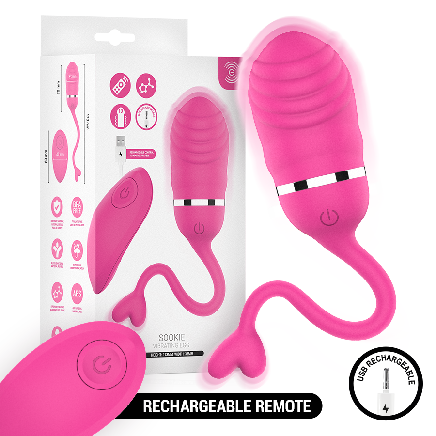 INTENSIV – SOOKIE FJÄRRKONTROLL VIBRERANDE ÄGG ROSA