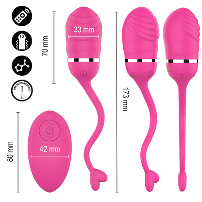 INTENSIV – SOOKIE FJÄRRKONTROLL VIBRERANDE ÄGG ROSA