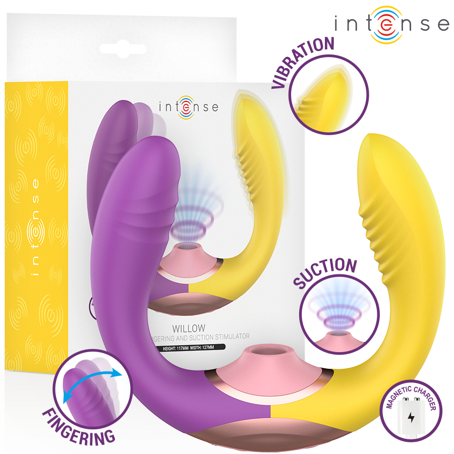 INTENSE - WILLOW 3-I-1 SUG- OCH VIBRATIONSSTIMULATOR