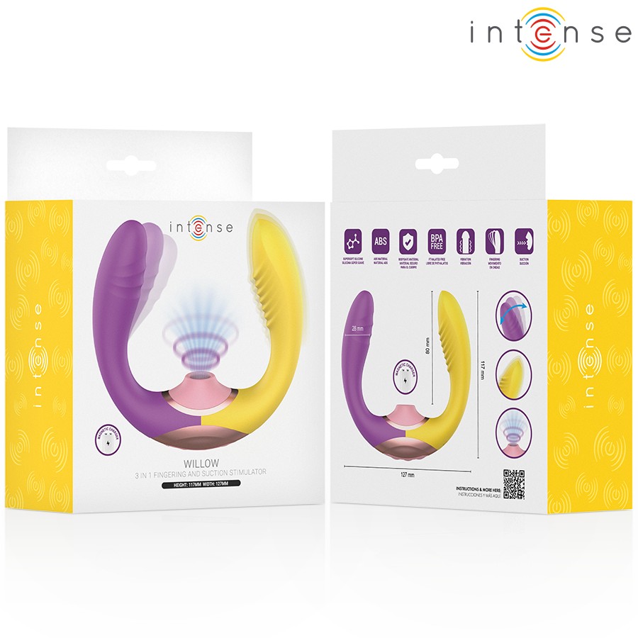 INTENSE - WILLOW 3-I-1 SUG- OCH VIBRATIONSSTIMULATOR