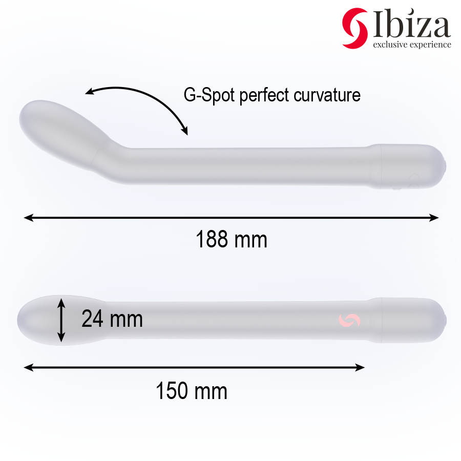 IBIZA - SVART G-PUNKT SVANSVIBRATOR MED VIBRATION