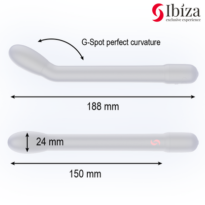 IBIZA - SVART G-PUNKT SVANSVIBRATOR MED VIBRATION