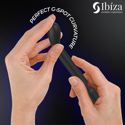 IBIZA - SVART G-PUNKT SVANSVIBRATOR MED VIBRATION
