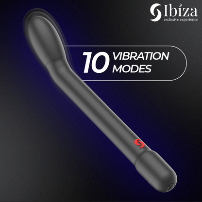 IBIZA - SVART G-PUNKT SVANSVIBRATOR MED VIBRATION