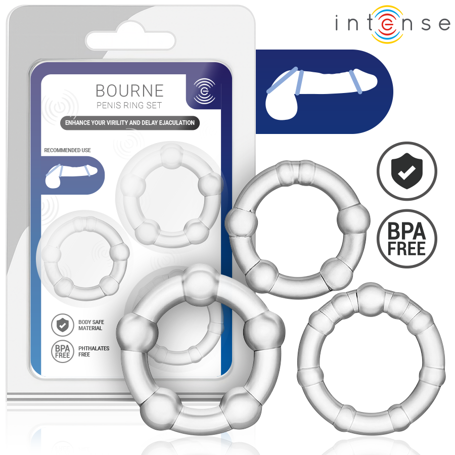 INTENSE - BOURNE SET MED 3 KUKRINGAR